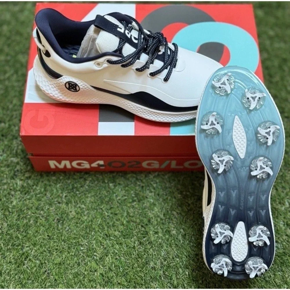 G/FORE MG4+ O2 Spiked G/LOCK Golf Shoe Sneaker LADIES White Blue Sz 7